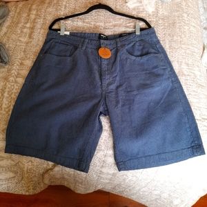 Blue loose fit shorts 36